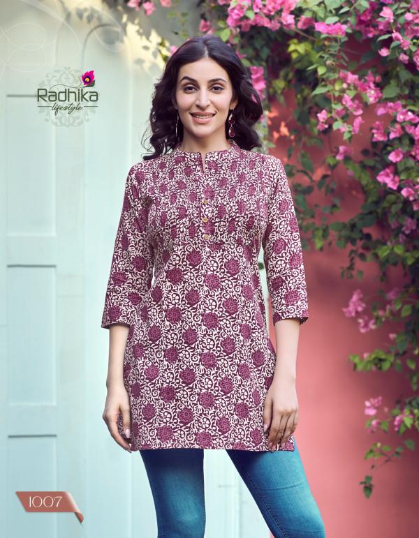 Radhika Summer Shine 1 Cotton Fancy Top Collection